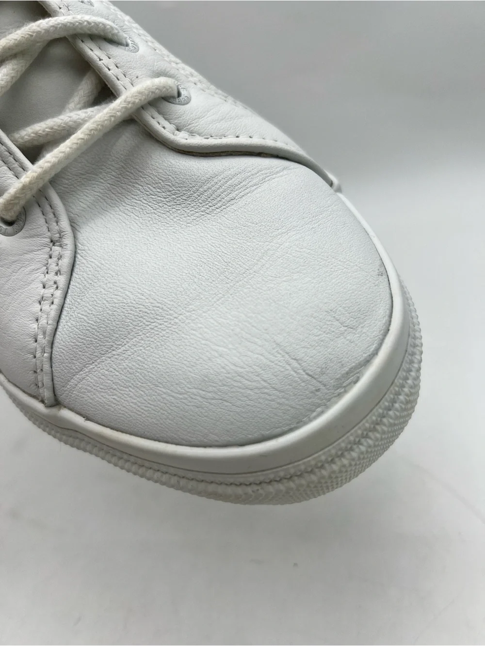 Sperry Top-Sider White Leather Lace-Up Sneakers Men's 11.5 M Casual Shoes
